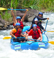 Excursión de Rafting en el Río Balsa + Puentes Colgantes en Arenal